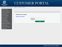 Tablet Screenshot of portal.permapleat.com.au